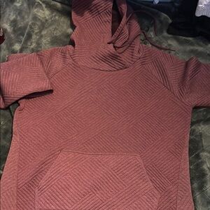 Women's Quilted Hoodie in Mauve